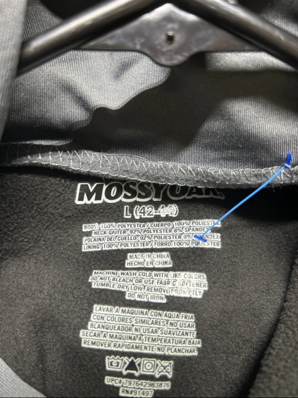 Mossy Oak Men's Black Performance Jacket